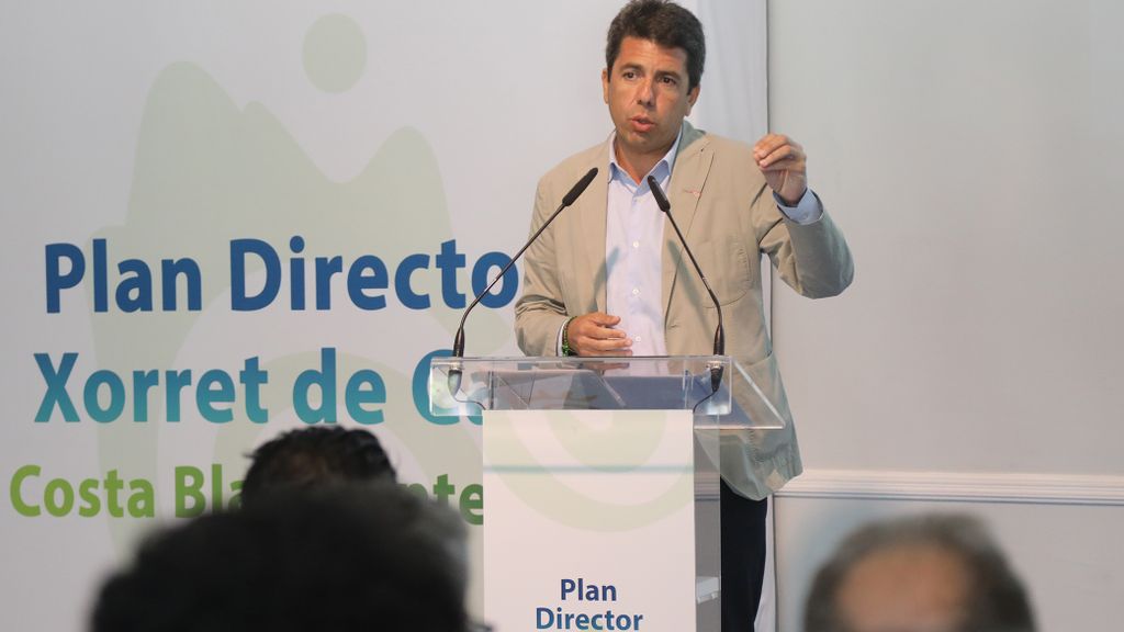 Carlos Mazón, en la presentación del plan este miércoles.