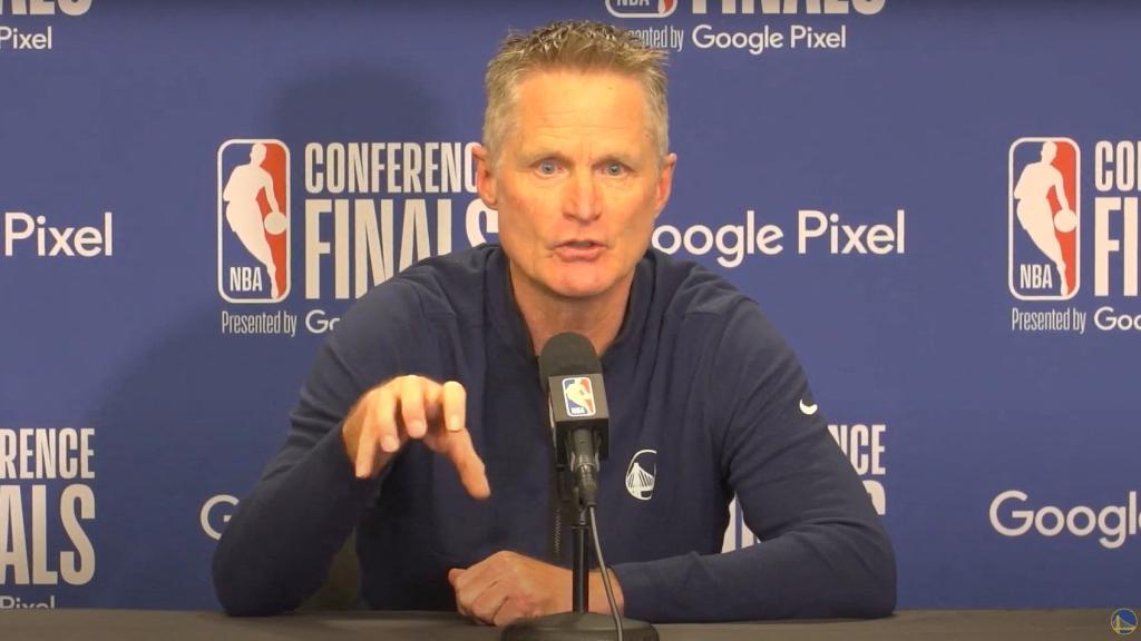 Steve Kerr, en rueda de prensa