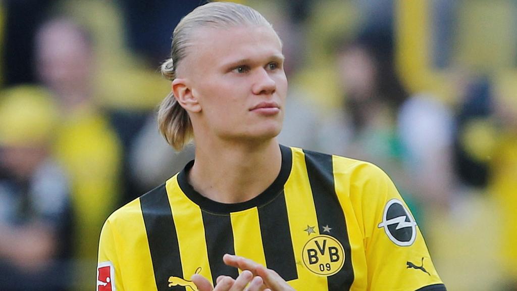 Erling Haaland, con el Borussia Dortmund