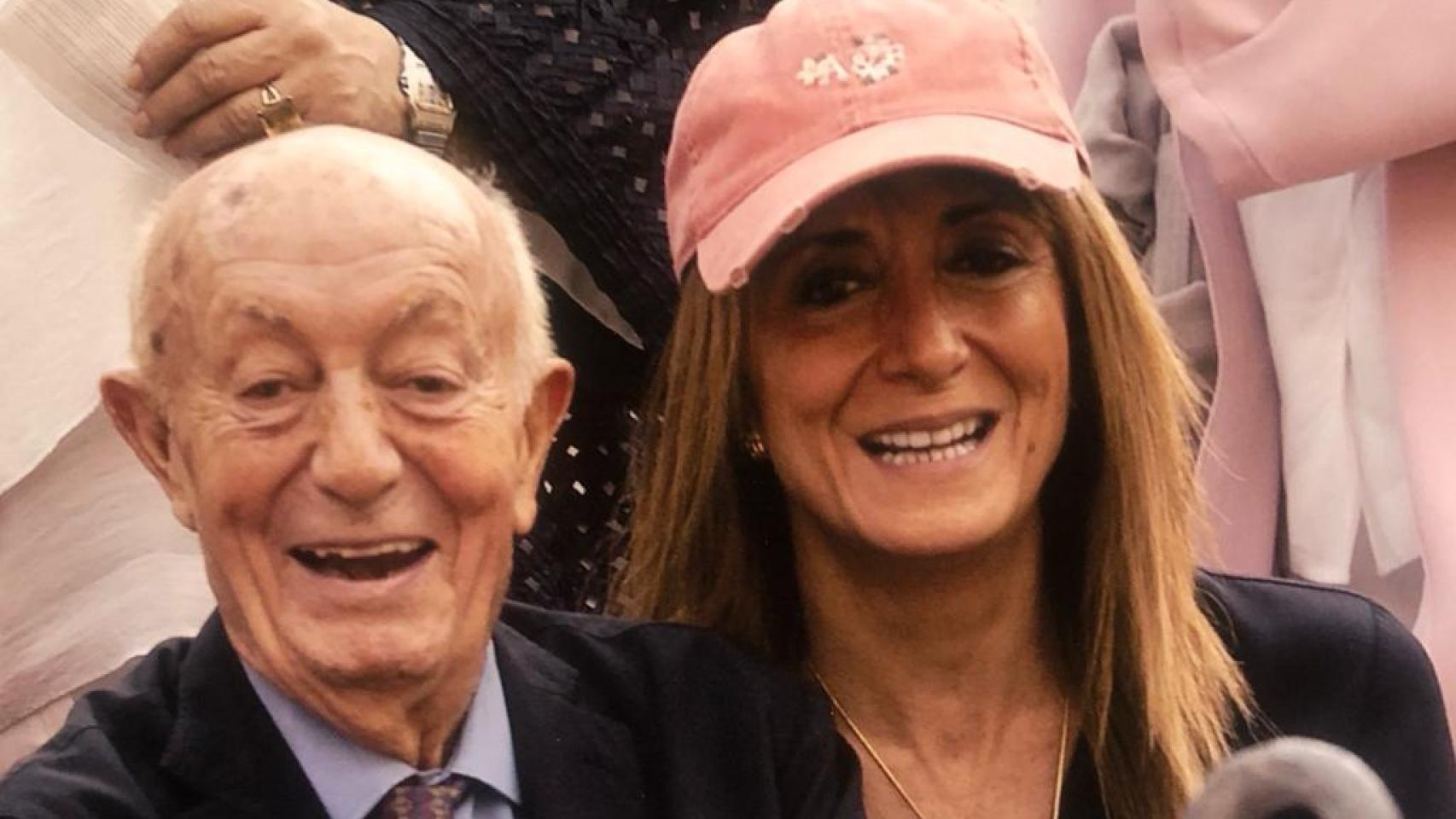 Lucio Blázquez junto a su hija María.