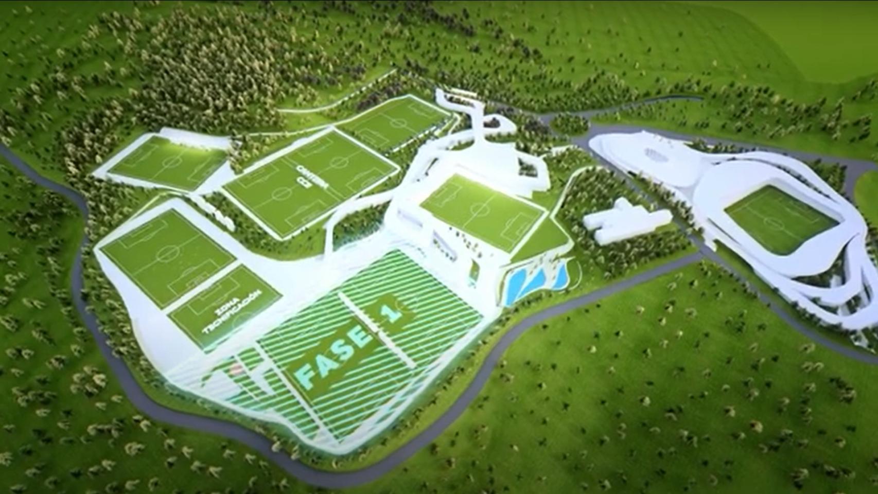Imagen de la presentación de la ciudad deportiva Afouteza.
