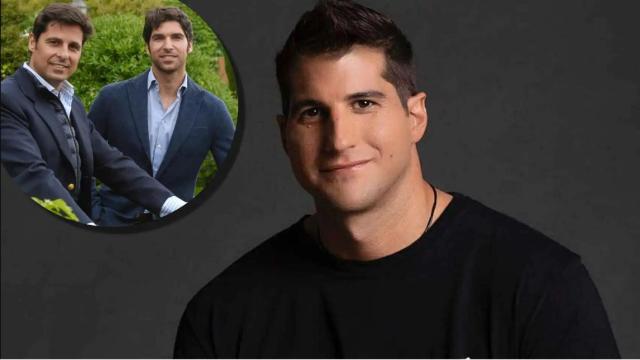 Julián Contreras Jr. junto a sus hermanos, Francisco y Cayetano Rivera, en un montaje de EL ESPAÑOL.