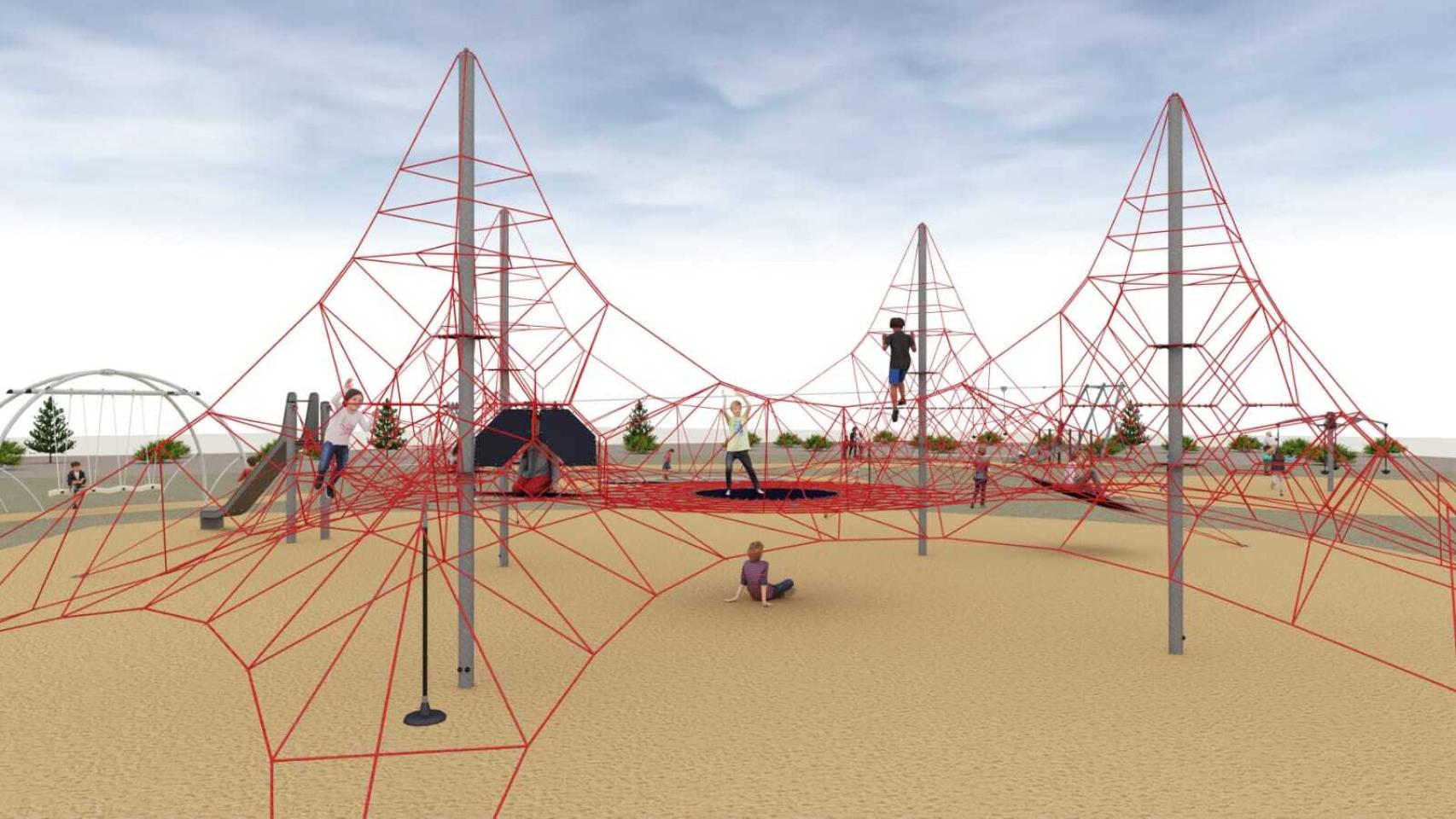 Infografía del parque infantil de Puerto de la Torre.