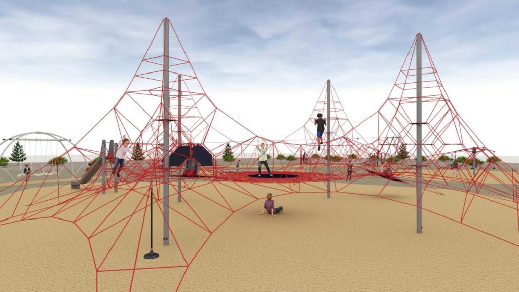Infografía del parque infantil de Puerto de la Torre.