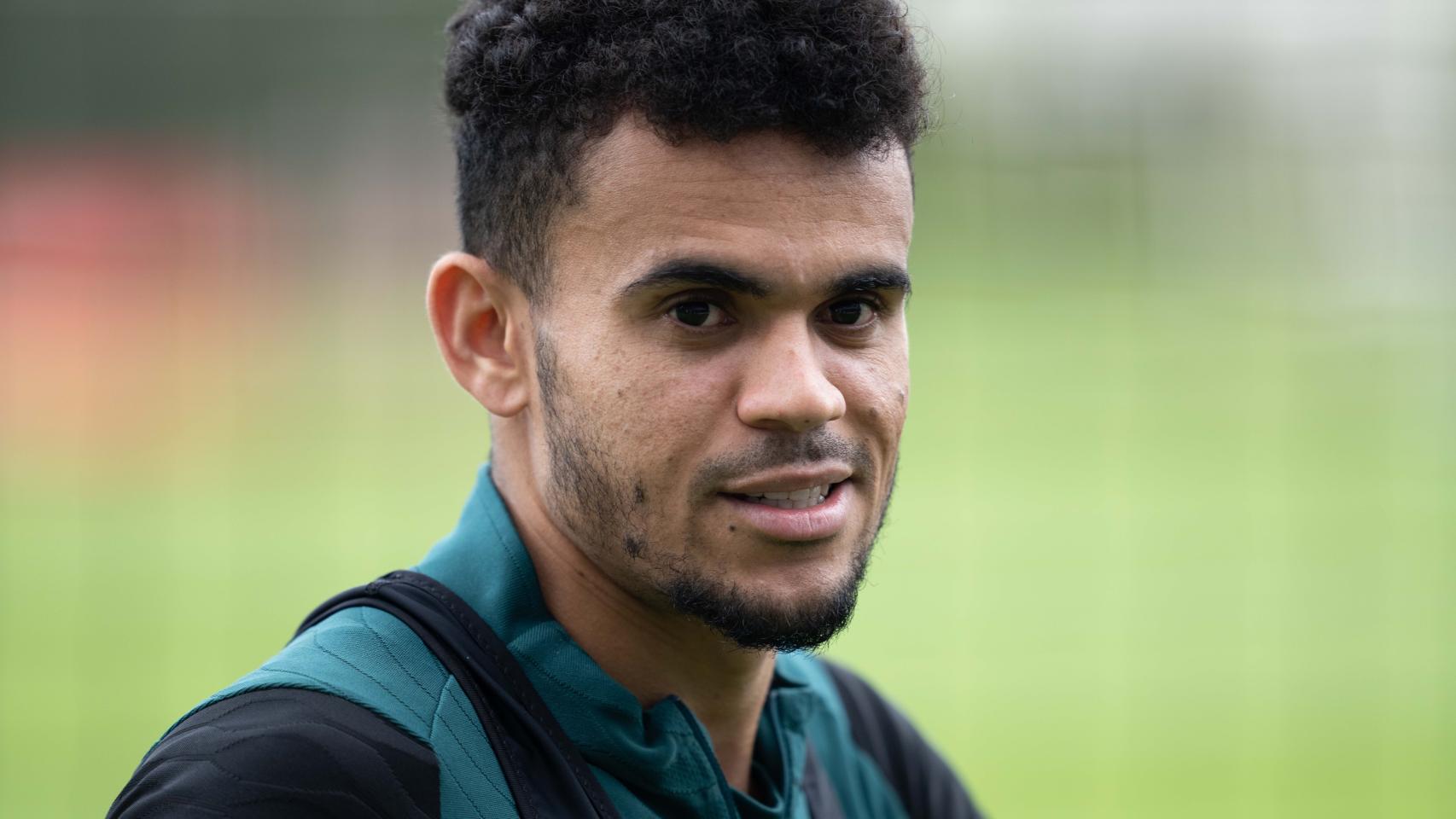 Luis Díaz, durante un entrenamiento.