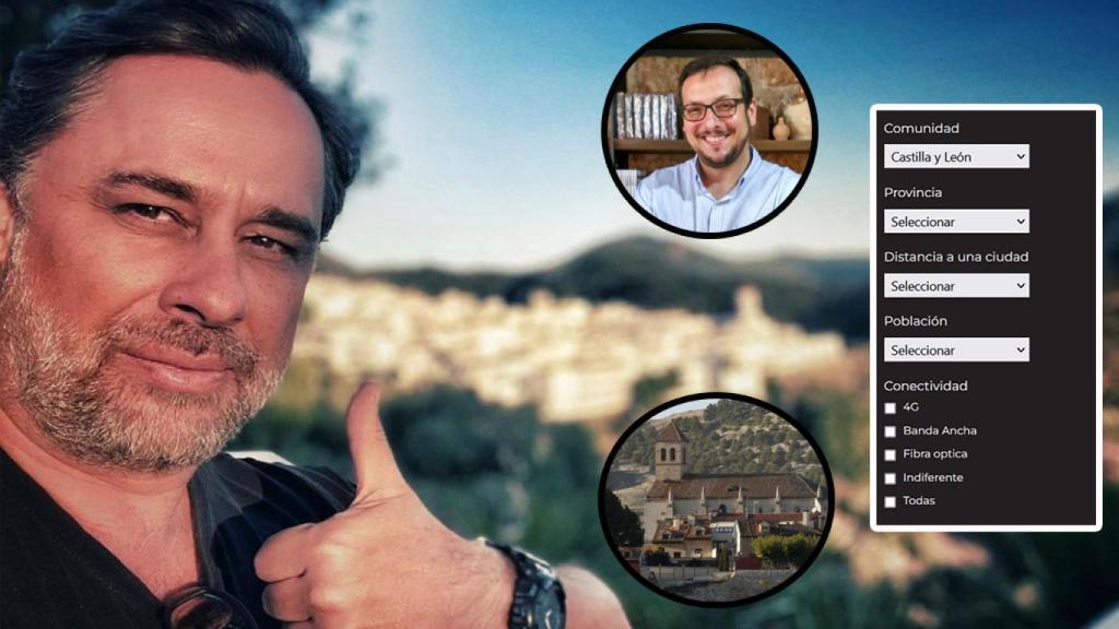 Ramón Pradera, Millán Bermejo, alcalde de Covarrubias, una imagen de la plataforma y Simancas