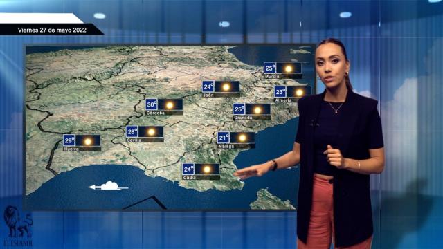 El tiempo para el viernes 27 de mayo.