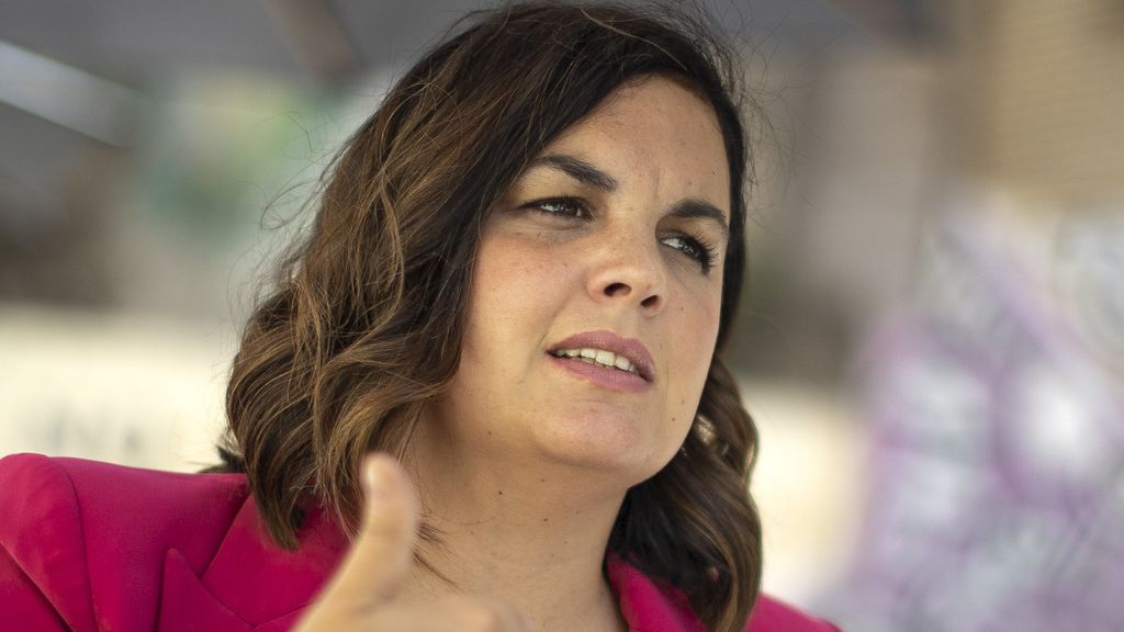 Sandra Gómez, durante la entrevista. EE