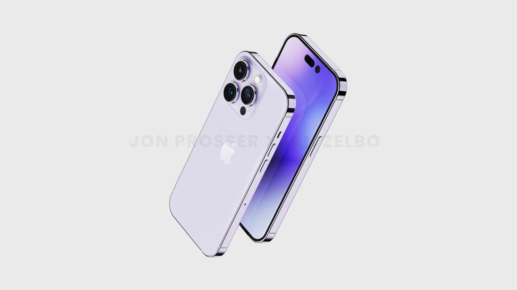 Renders del iPhone 14 según el diseñador gráfico conceptual Ian Zelbo.