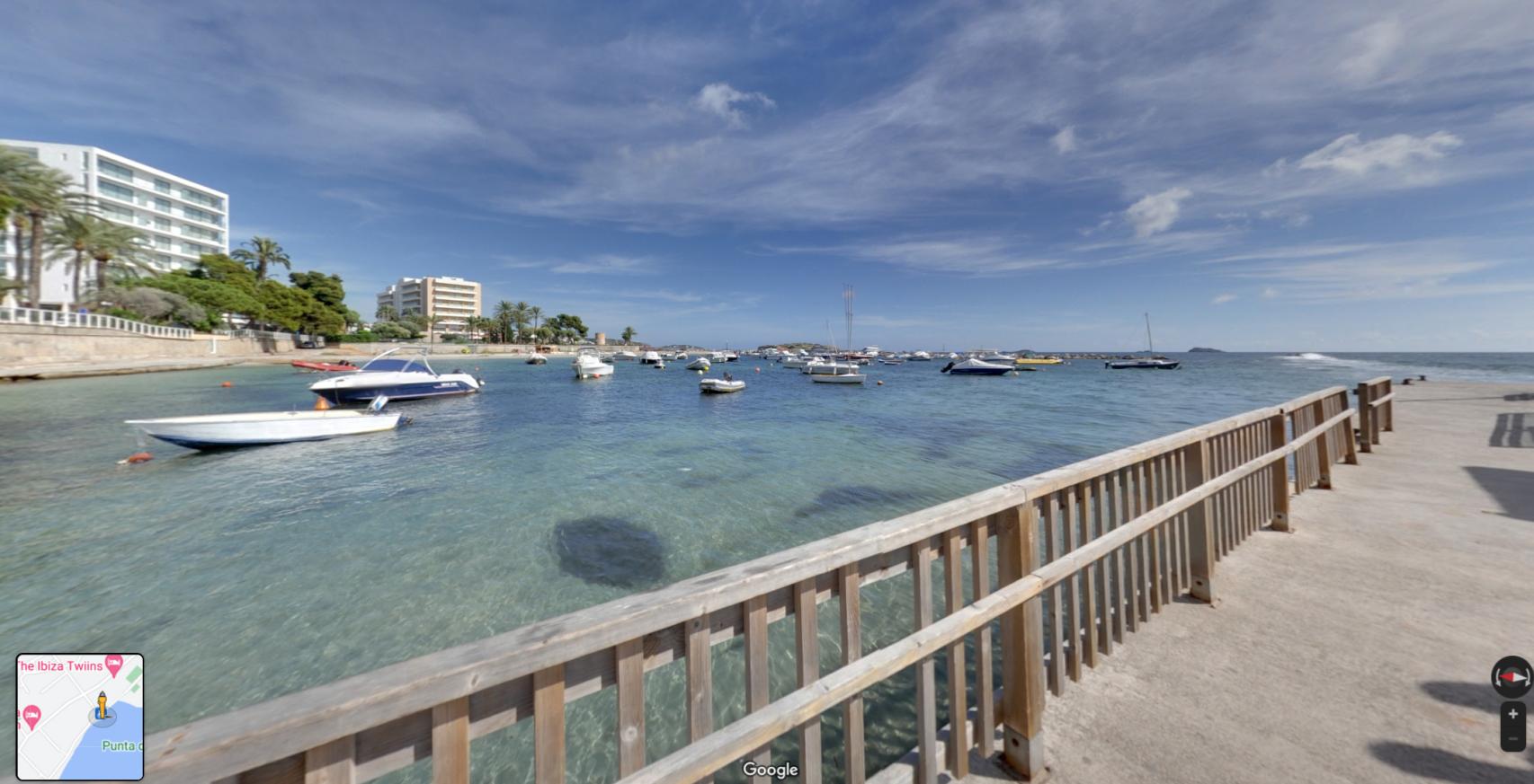 Playa en Street View