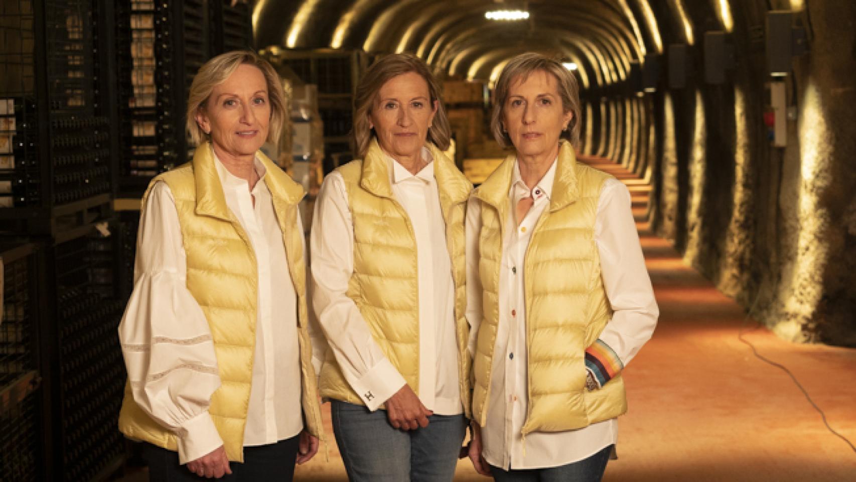 Olga, Lucía y Mari Cruz Fernández, segunda generación de la bodega Familia Fernández Rivera.