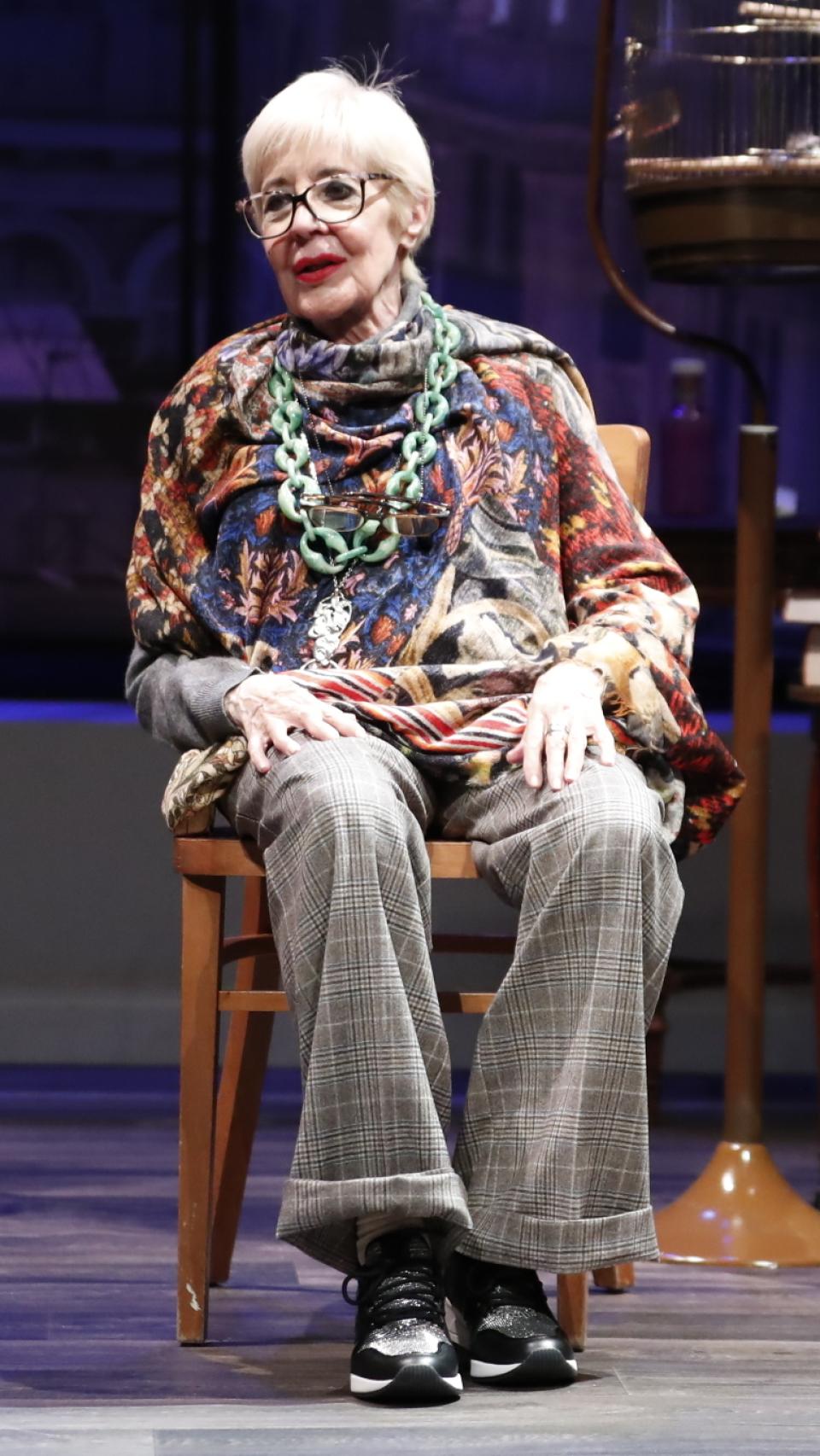 Concha Velasco en la presentación de su última hora de teatro, 'La habitación de María'.