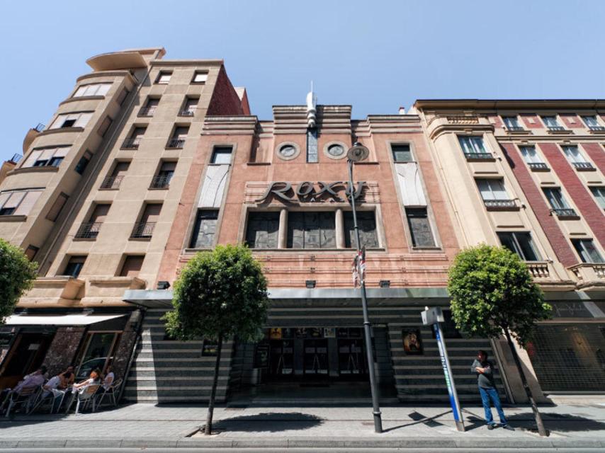 El Cine Roxy, pocos años antes de su cierre.