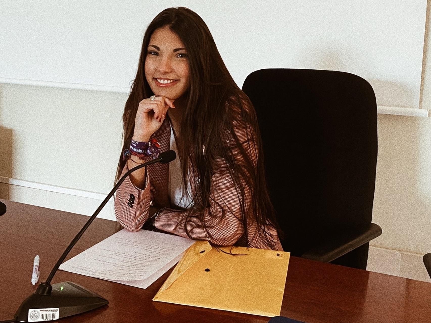 María Aranda, secretaria de Igualdad de las Juventudes Socialistas de CyL