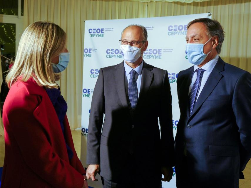 Imagen de archivo de la entrega de los galardones de CEOE Cepyme Salamanca en 2021.