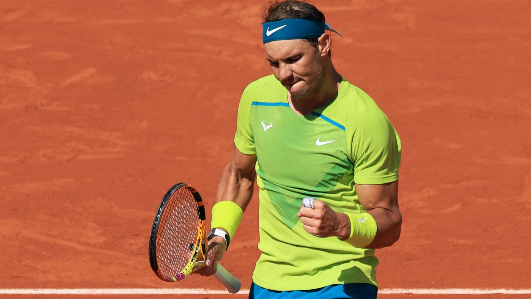 Nadal, durante la tercera ronda de Roland Garros.
