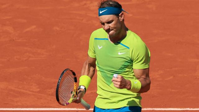 Nadal, durante la tercera ronda de Roland Garros.