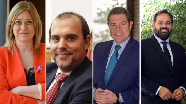 Carmen Picazo, Pablo Bellido, Emiliano García-Page y Paco Núñez en un montaje.