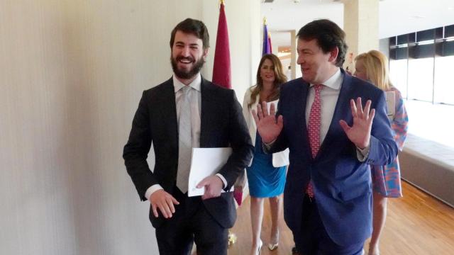 Mañueco junto a García-Gallardo en una imagen de archivo.
