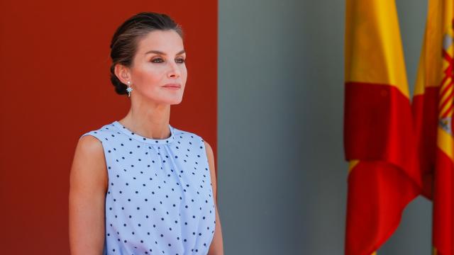 La reina Letizia este sábado en Huesca.