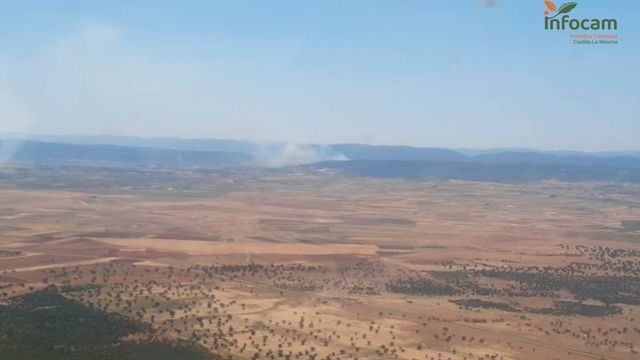 Incendio en Puertollano. Foto: Infocam.