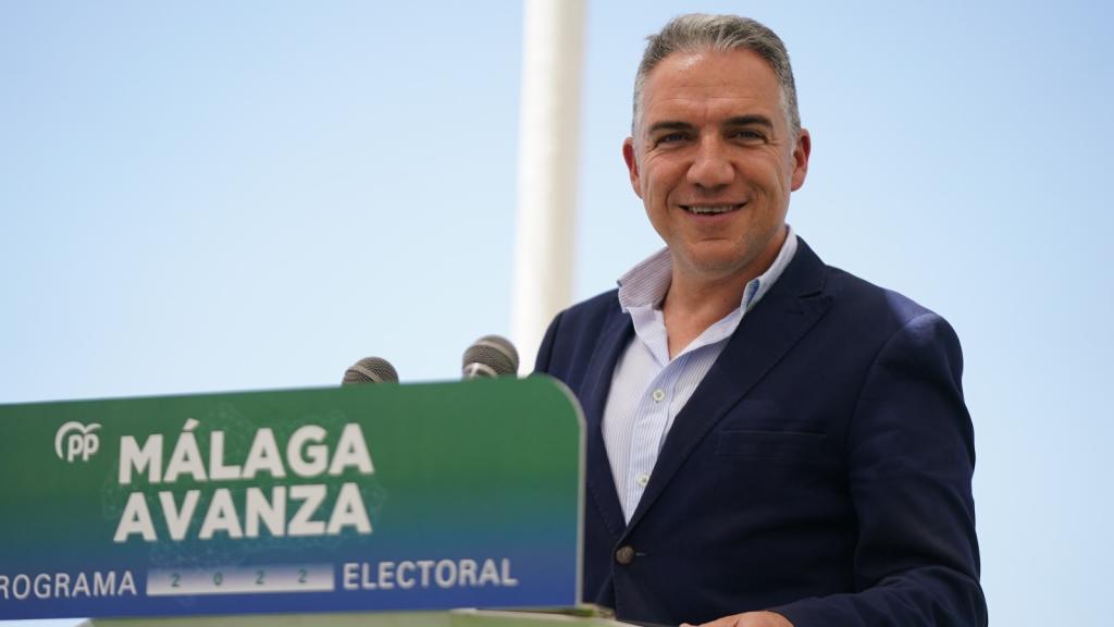 Elías Bendodo en el acto de presentación de las propuestas del PP en Málaga.