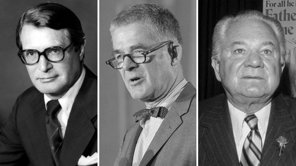 Elliot Richardson, Archibald Cox y Leon Jaworski.
