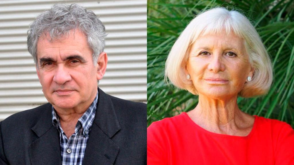 Los escritores Bernardo Atxaga y Alicia Giménez Bartlett. Fotos: Pello Elzaburu/Carlos Ema