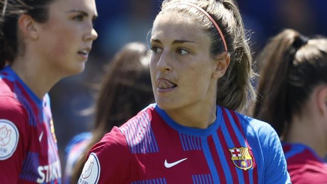 Alexia Putellas, celebrando su gol con el Barça Femenino en la final de la Copa de la Reina 2021/2022