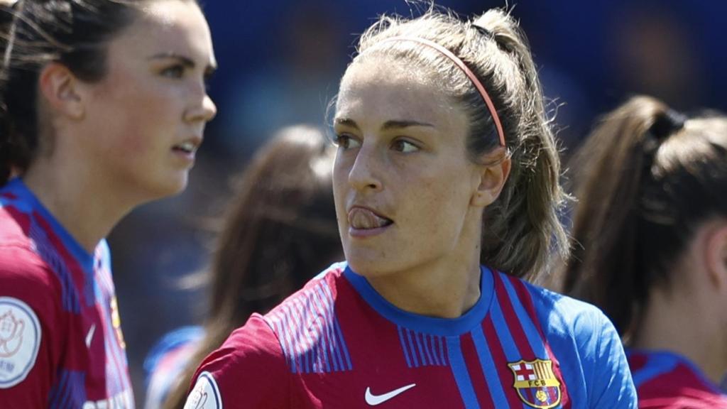 Alexia Putellas, celebrando su gol con el Barça Femenino en la final de la Copa de la Reina 2021/2022