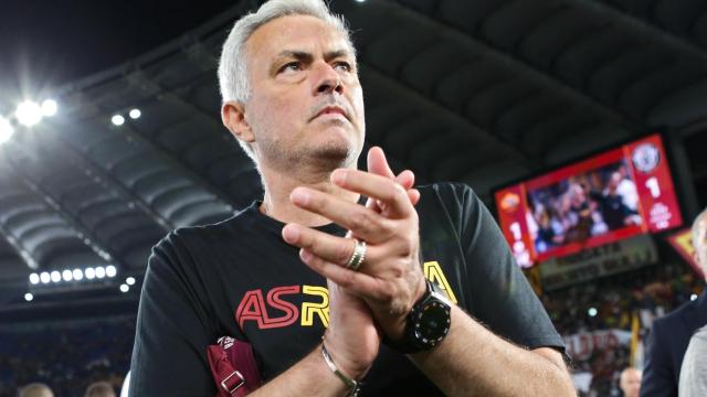 José Mourinho, con la Roma en la temporada 2021/2022