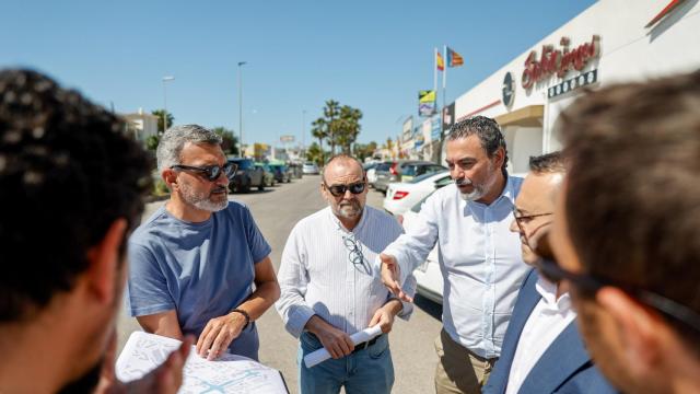 El alcalde de L’Alfàs, Vicent Arques, en el  inicio las obras de la fase 2 del proyecto EDUSI.