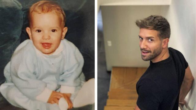 Pablo Alborán de pequeño y recientemente.