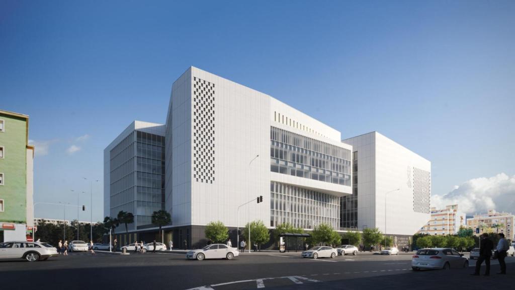Así lucirá la futura Ciudad de la Justicia en Alicante que se ha presentado sin preguntas este lunes.