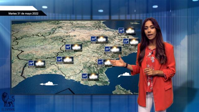 El tiempo para el martes 31 de mayo.