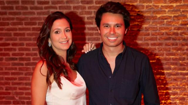 Álvaro Castillejo y Cristina Fernández en la inauguración de Red Project