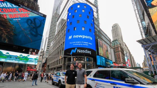 Alfonso de los Ríos y Maximiliano Casal, fundadores, CEO y COO, respectivamente, de Nowports, el día que la startup se convertía en unicornio.
