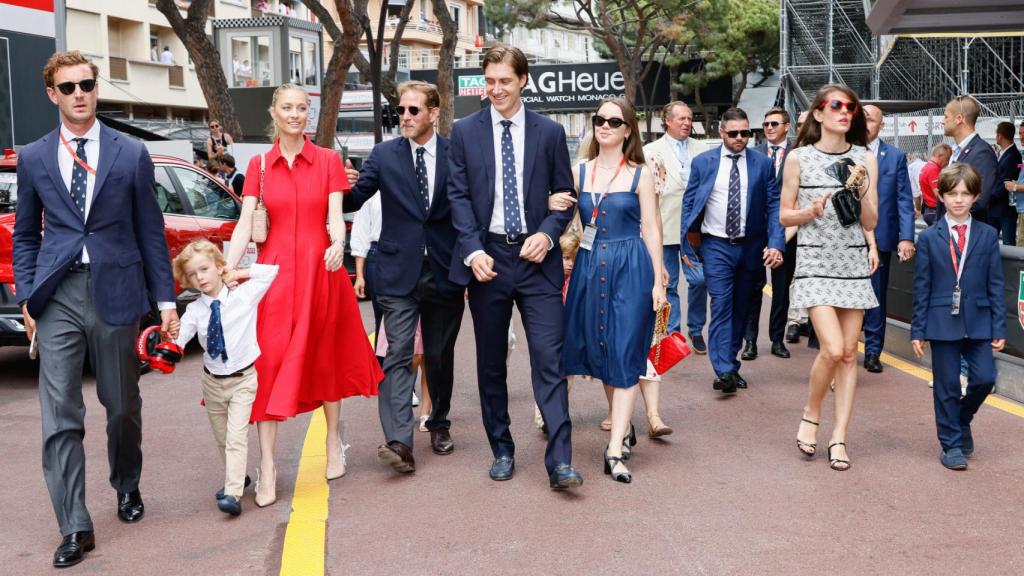 Los Grimaldi, en el Gran Prix de Mónaco.