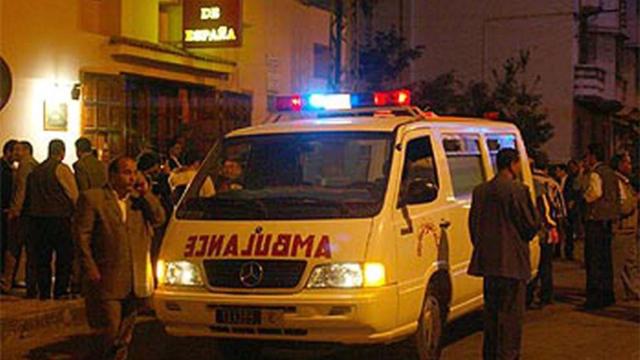 Imagen del atentado hace 19 años en la Casa de España de Casablanca.