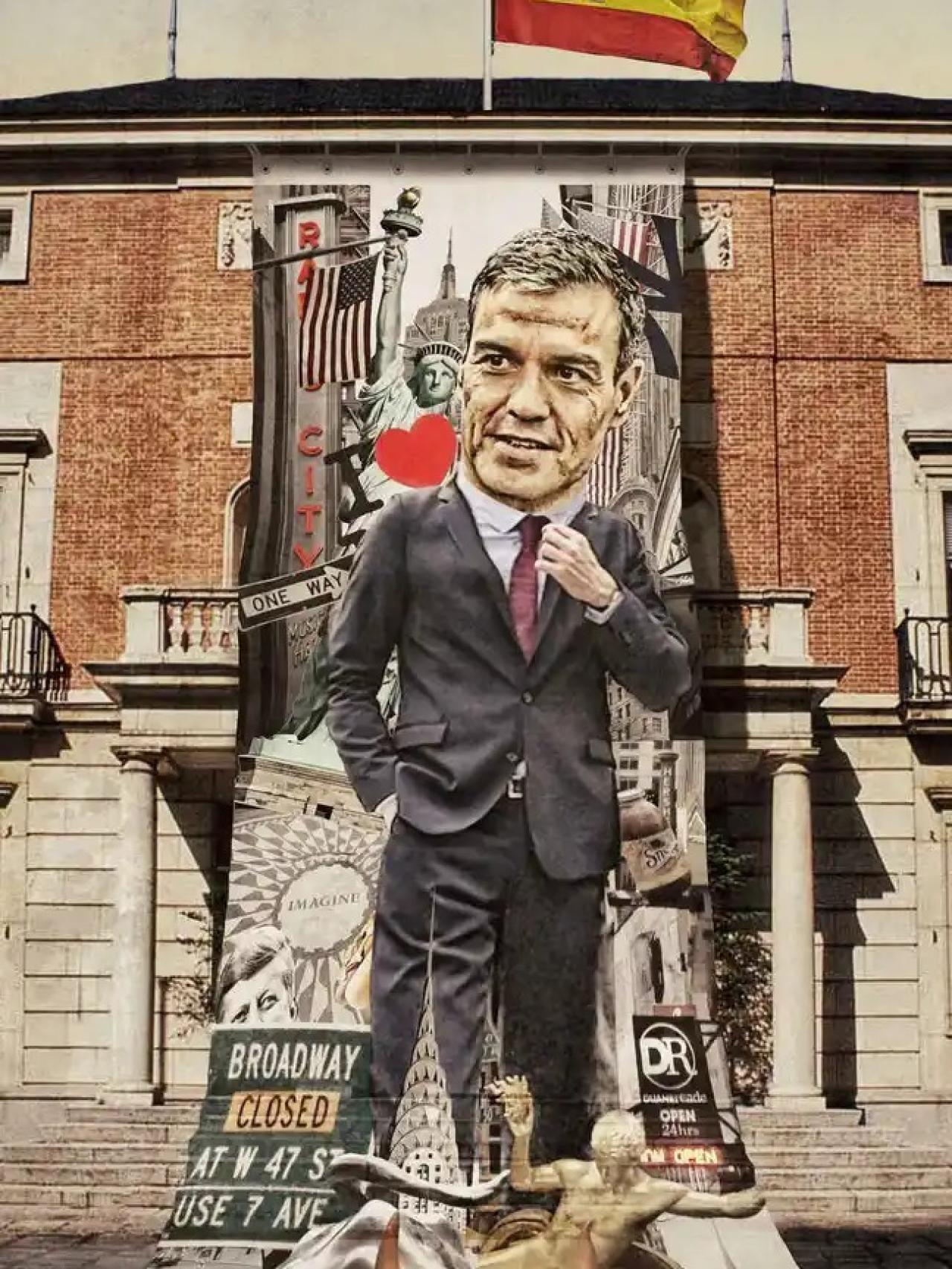 Ilustración de Javier Muñoz publicada en 2021 para 'La Petrocracia', de Pedro J. Ramírez.