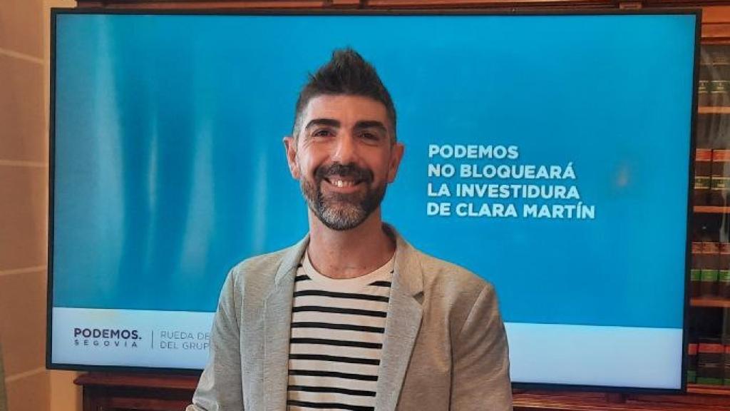 El portavoz de Podemos en el Ayuntamiento de Segovia, Guillermo San Juan.