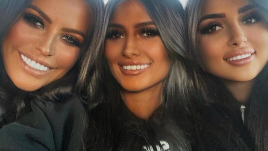 Kasia Gallanio junto a sus hijas mayores en una imagen compartida en Instagram.