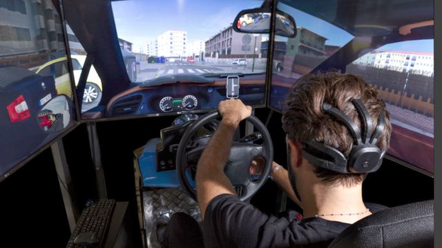 Simulador de conducción del proyecto europeo Mindtooth en el que participa ITCL.