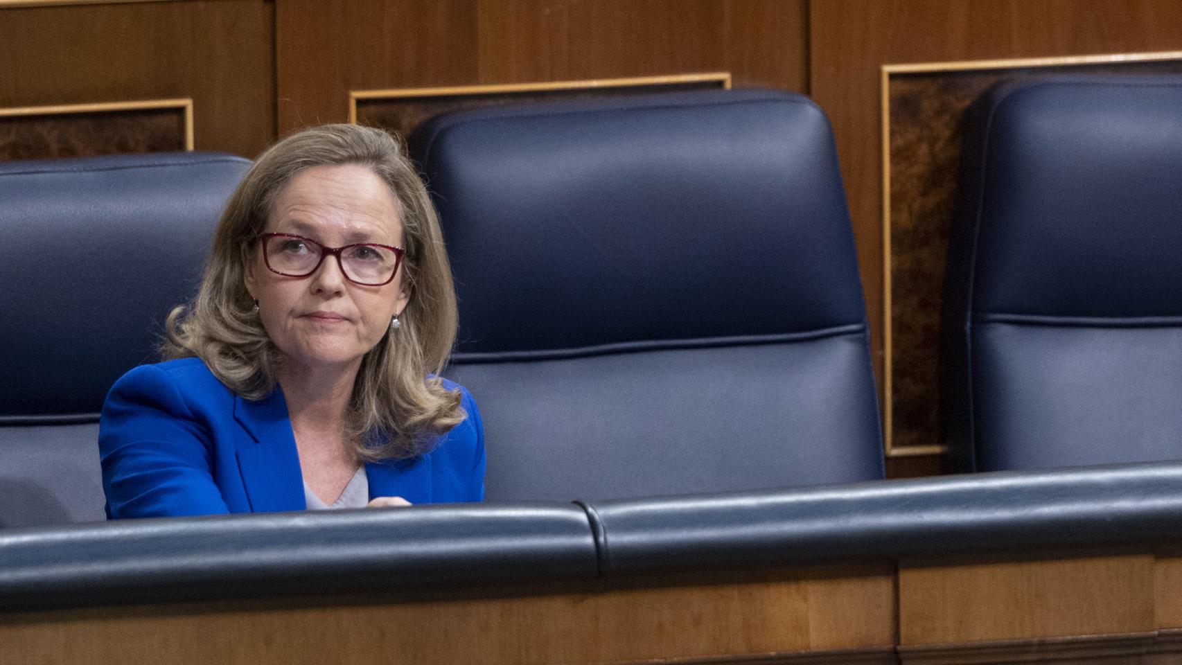 La vicepresidenta primera y ministra de Asuntos Económicos, Nadia Calviño.