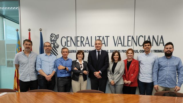 Un momento del encuentro de los representantes empresariales.