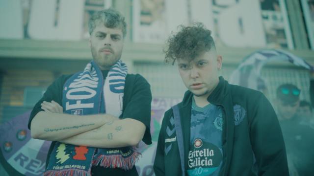 Imagen del videoclip de la canción 'Me quedo contigo' en homenaje al Real Valladolid.