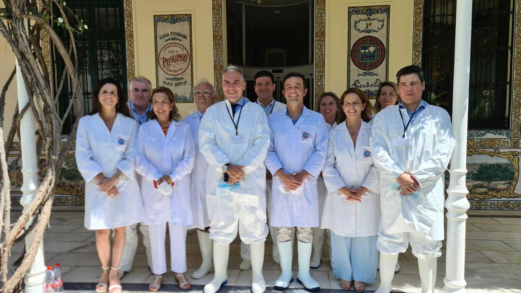 Elías Bendodo, en su visita a Facsa-Prolongo.