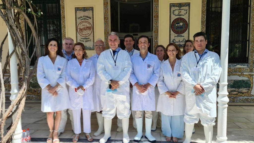 Elías Bendodo, en su visita a Facsa-Prolongo.