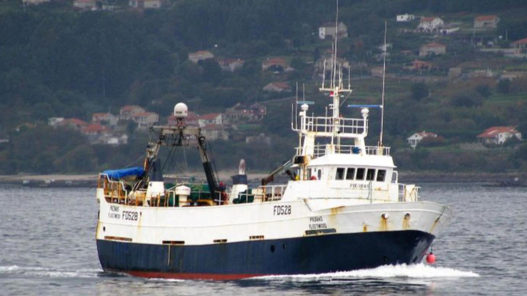 El barco gallego 'Piedras'.