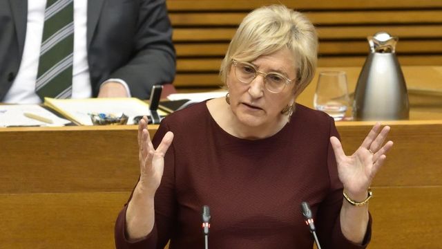Ana Barceló, en una comparecencia en las Cortes.